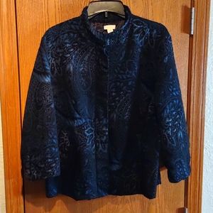 Chico's vintage jacquard jacket